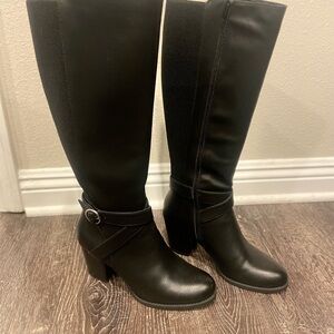 SOUL Naturalizer Triya Black Knee High Heeled Boots 8.5M